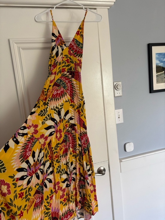 FARM Rio Yellow Floral Maxi Dress with Multicolor Print - Picture 3 of 3